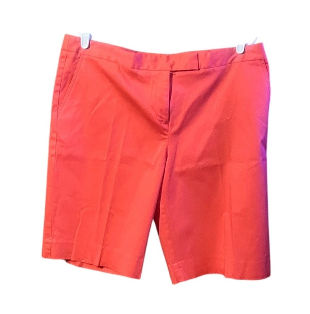 Jones New York Coral Stretch Bermuda Shorts Size 16